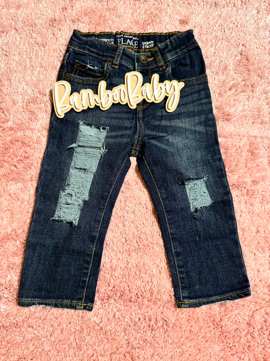 6/9m Distressed Jeans
