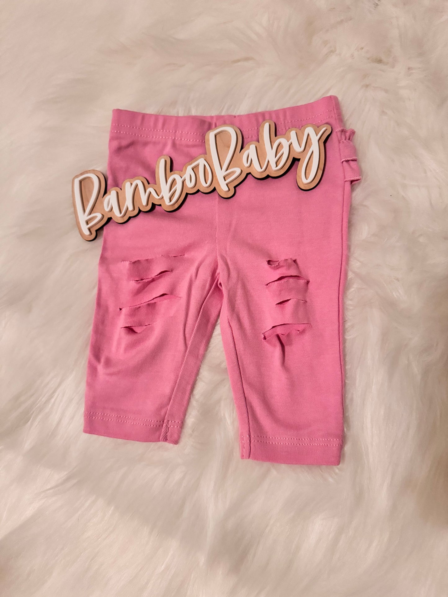 0/3m Shredded Ruffle Leggings