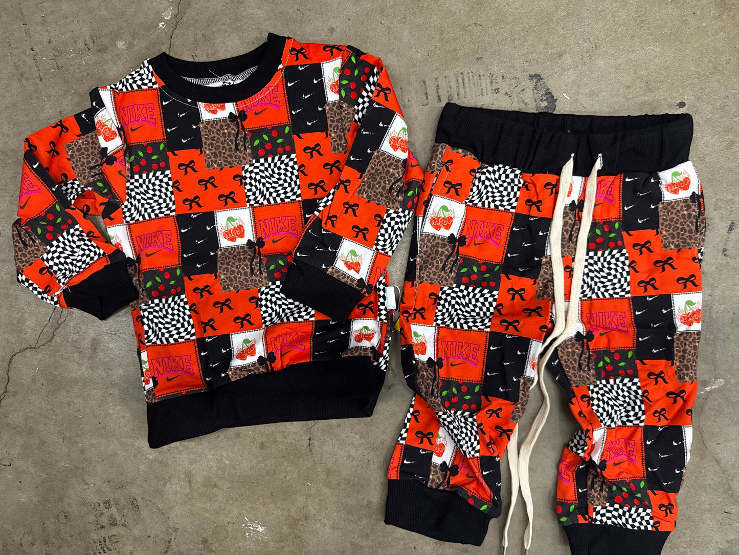 Cherry Chic Daywear Jogger Set