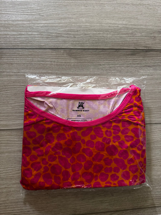 Pink Leopard Mama Biker Set