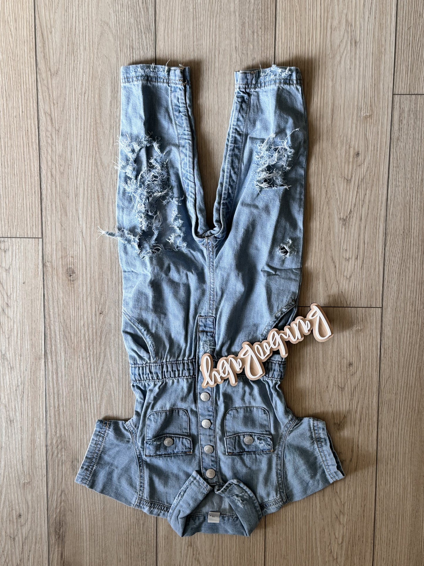 2T RTS Distressed Romper