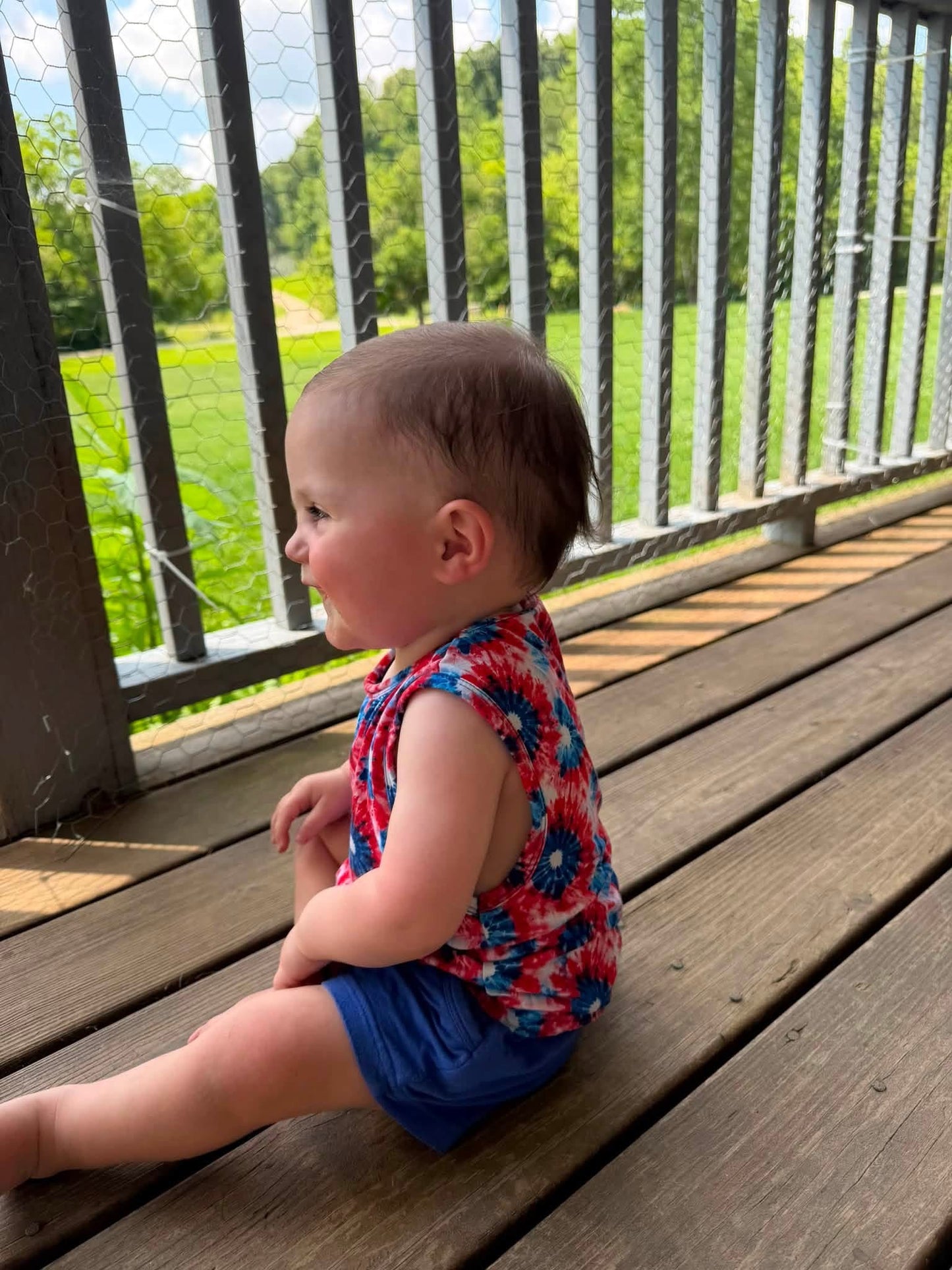 Patriotic Burst Boy Tank Set