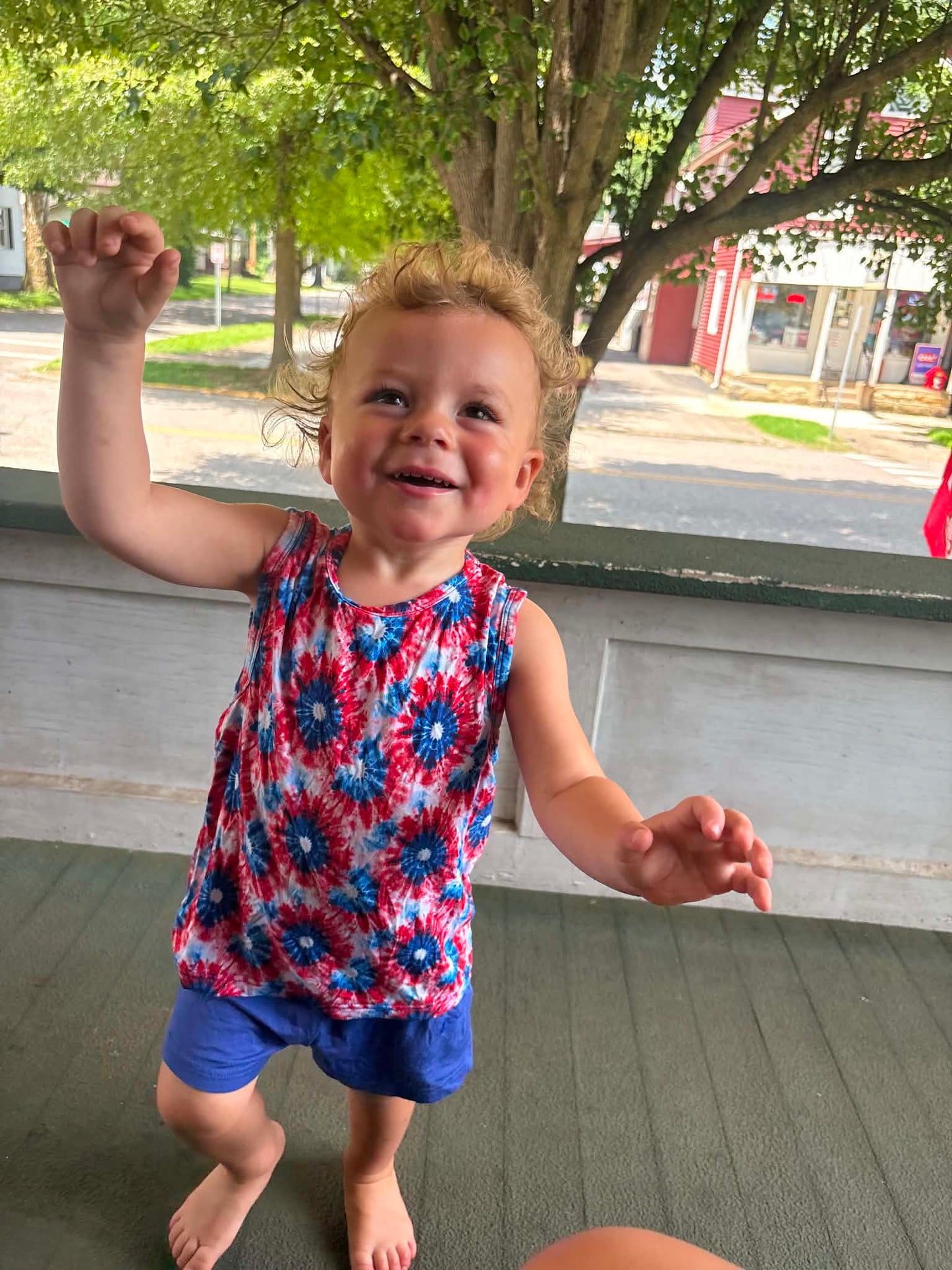 Patriotic Burst Boy Tank Set